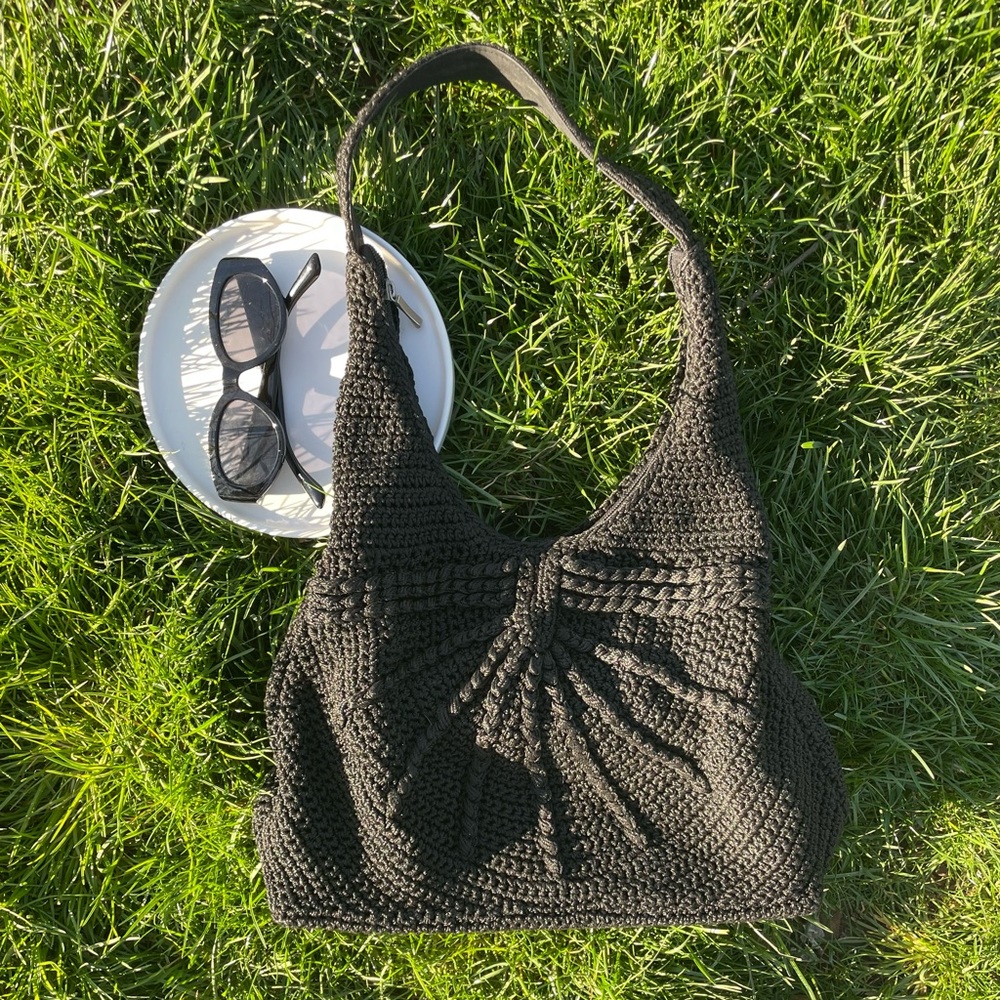 Y2k| Crochet Knitted Tote Bag